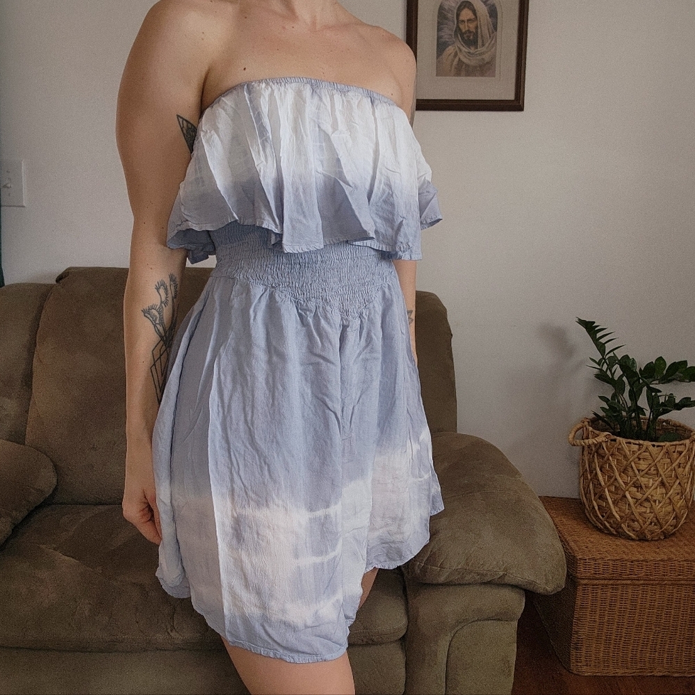 Raya Sun Strapless Mini Dress Romper Size Medium